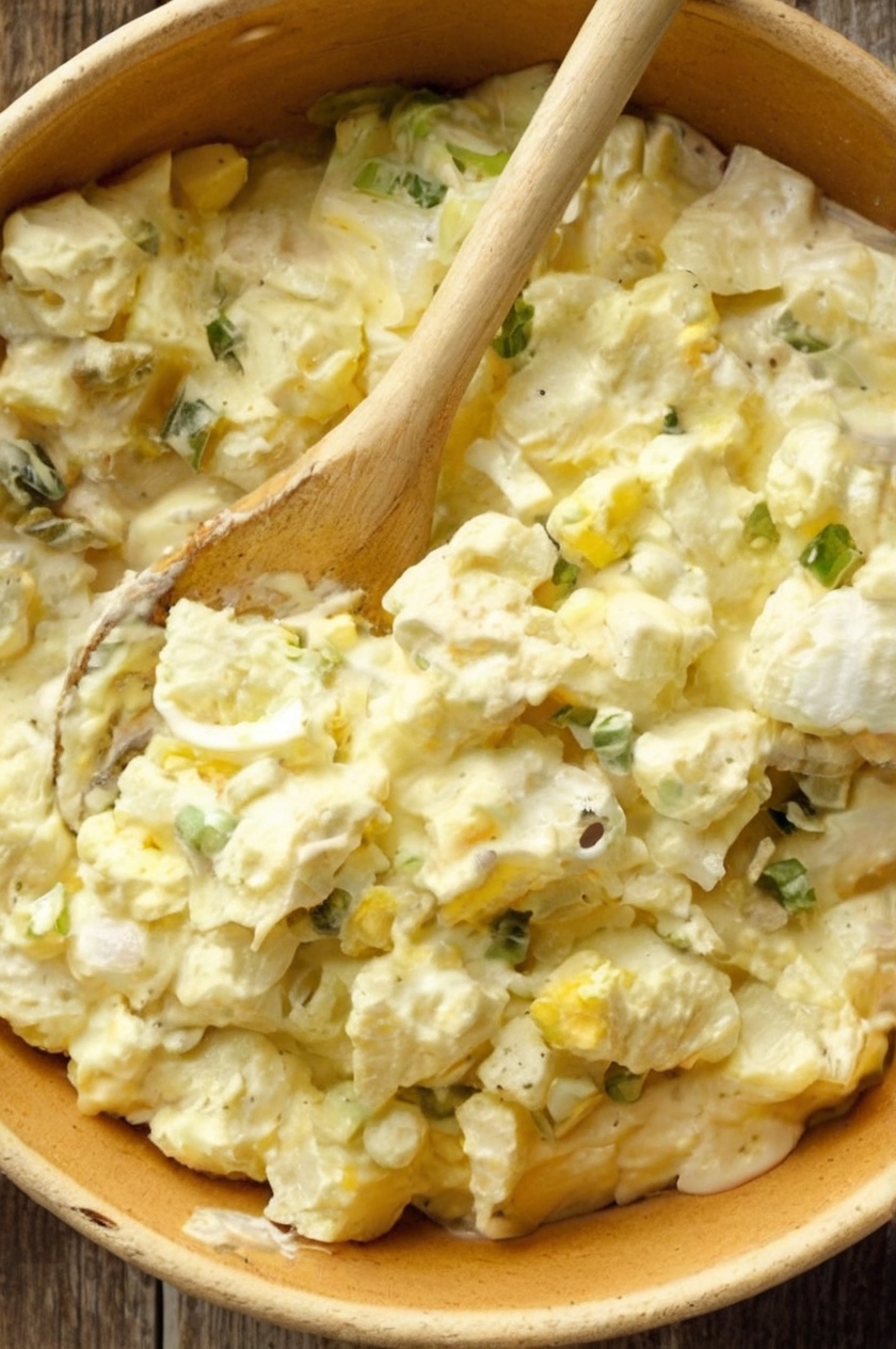A creamy, tangy, and classic Southern-style potato salad perfect for BBQs and family gatherings.