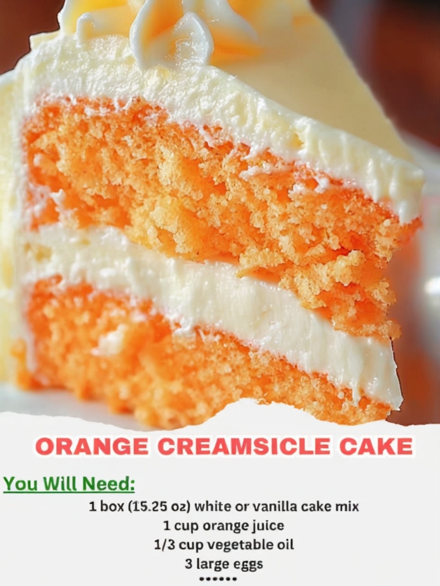 A light and refreshing citrus cake with creamy orange frosting, perfect for any occasion.