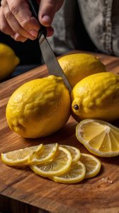 A natural detox drink with lemon, ginger, and turmeric to boost metabolism and aid weight loss